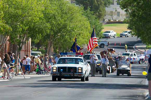 Color Guard at the Head of the Boulder City Damboree Parade