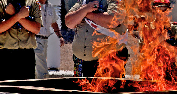 Flag Retirement, Boulder City Nevada