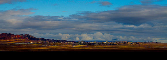 Boulder City looking north from Nelson Rd.