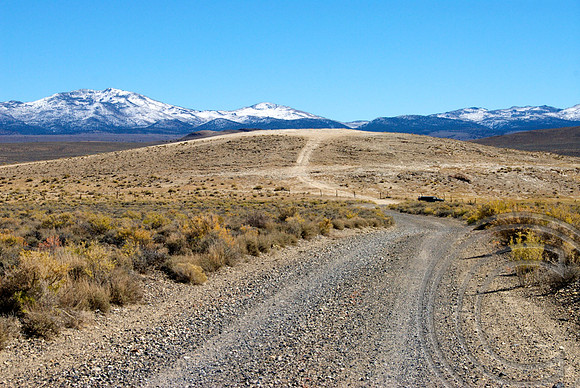 Belmont Road in Monitor near the Geological Center of Nevada