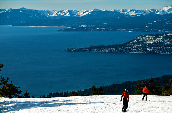 Lake Tahoe From Daimond Peak Ski Resort