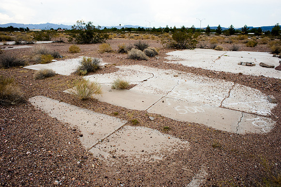 Mystery foundation at Old Boulder City Airport