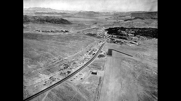 Old Boulder City Airport From the Air. USBR photographs from the BCMHA archive
