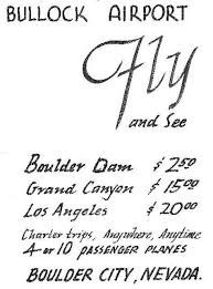 Noel Bullock's hand-drawn flyer. USBR photographs from the BCMHA archive